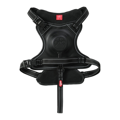 Zolux Easyride Hondentuig Zwart XL 56-80 cm met uittrekbare riem