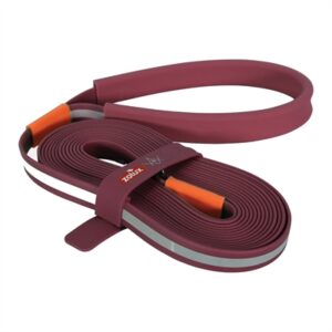 Zolux Bvk Sleeplijn Plat Siliconen Rood 10 Mtr X 1,5 CM