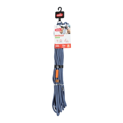 Zolux Bivouak Verstelbare Hondenlijn Blauw 10m x 0,6cm