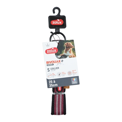 Zolux Bivouak Halsband Hond Rood S 25-35 cm