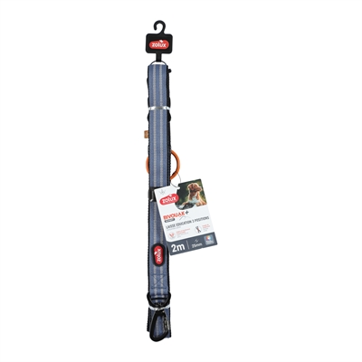 Zolux Bivouak Hondenriem Trainingsriem Blauw 2m x 3,5cm