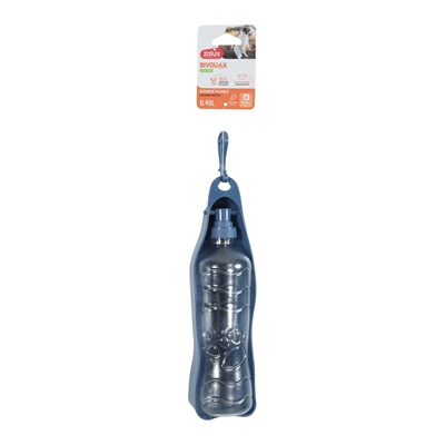 Zolux Inklapbare Waterfles Blauw 450 ML