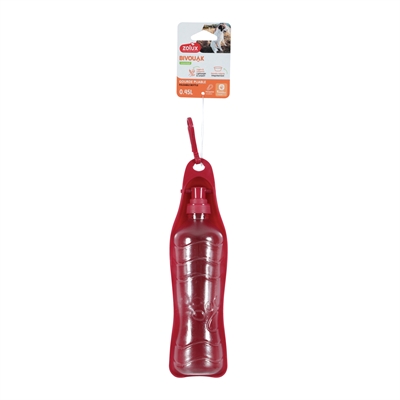 Zolux Inklapbare Waterfles Rood 450 ML