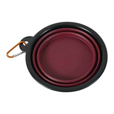 Zolux Opvouwbare Siliconen Voerbak Rood 13 cm 450 ml