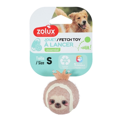Zolux Tennisbal Luiaard 4,5 cm voor honden