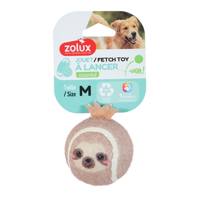 Zolux Tennisbal Luiaard 6,5 cm voor honden