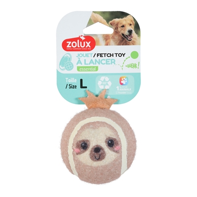Zolux Tennisbal Luiaard 7,5 cm voor honden