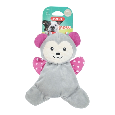 Zolux Maxou Cuddly Pluche Speeltje Grijs 18x4,5x20 CM