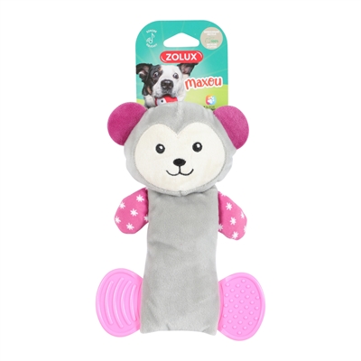 Zolux Maxou Plush Dental Speeltje Grijs 21,5 cm