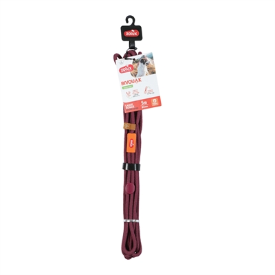Zolux Bivouak Verstelbare Hondenlijn Rood 5m x 0,6cm