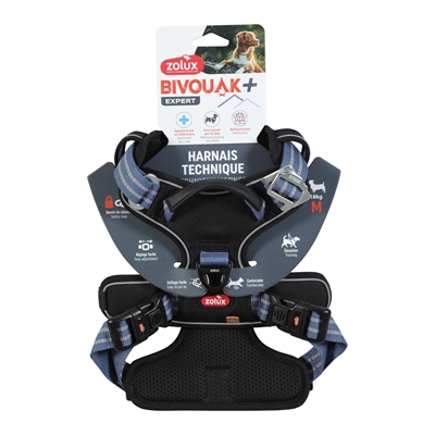 Zolux Bivouak Hondentuig Blauw M 32,5-52x56-69 CM