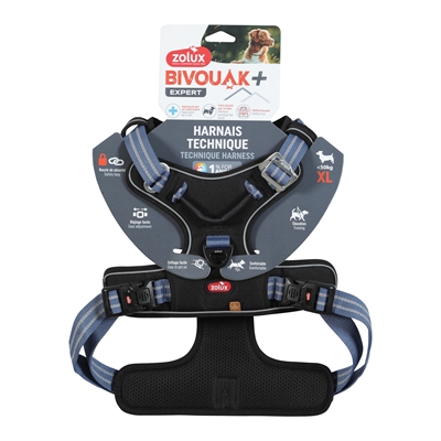 Zolux Bivouak Hondentuig Blauw XL 45-77,5x81-107 CM