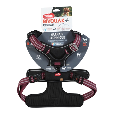 Zolux Bivouak Hondentuig Rood XL 45-77,5x81-107 CM