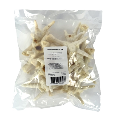 Petsnack Kippenpoten Wit 200 GR - Gedroogde hondensnacks