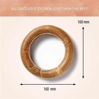 Geperste Ring 6 Inch 10 stuks hondenkauwsnack