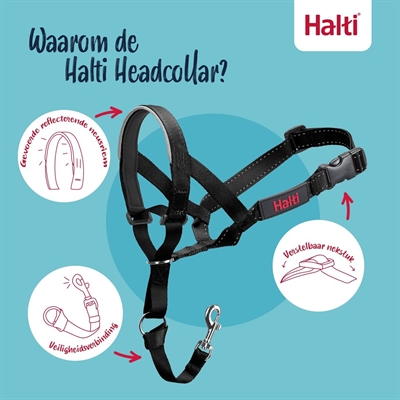 The Company of Animals Halti Headcollar Zwart Nr 3