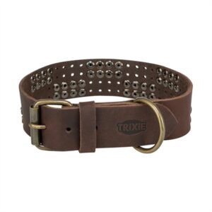Trixie Halsband Hond Vetleer Donkerbruin S-M 34-40x3 CM