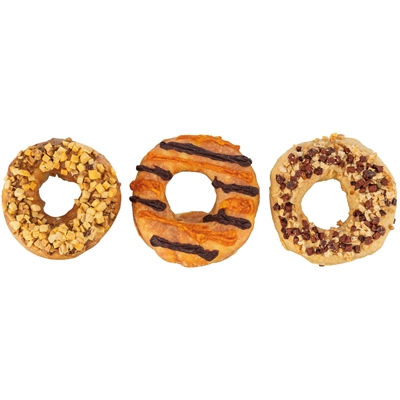 Trixie Donuts Kauwsnack Eend/Kip/Kabeljauw 9 CM 55 GR 3 ST