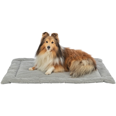 Trixie Ligmat Jonna Ribfluweel Grijs 130x85 cm — Comfortabele plek voor je huisdier