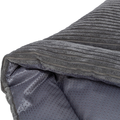 Trixie Ligmat Jonna Ribstof Donkergrijs 130x85 cm — Comfortabele ligplek voor je huisdier