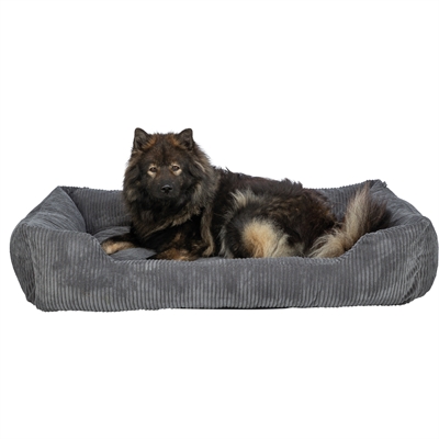 Trixie Hondenmand Jonna Ribstof Donkergrijs 120x80 cm — Comfortabele plek voor jouw hond