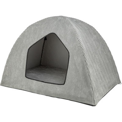 Trixie Hondenmand Tent Jonna Ribstof Lichtgrijs 100x70x70 cm — Geborgen slaapplek voor je hond