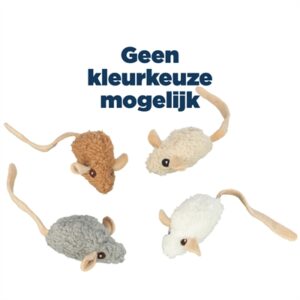 Trixie Pluche Muis met Catnip 18 CM Assorti