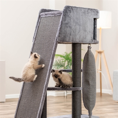 Trixie Krabpaal Active met Klimwand Grijs 96x38x122 cm