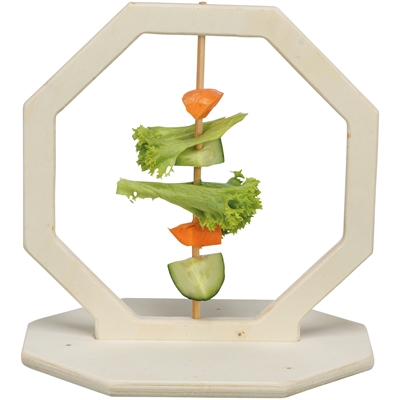 Trixie Voerring Onbehandeld Hout 17x17x12 CM voor knaagdieren