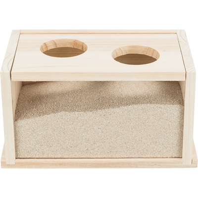 Trixie Zandbad voor Hamster/Gerbil Hout 28x15x15 CM