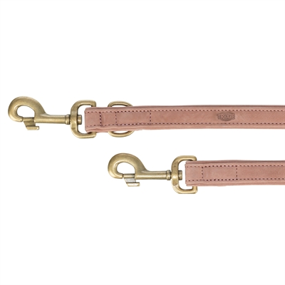 Trixie Hondenriem Pure Leer Verstelbaar Roze S-M 200x1,5 cm