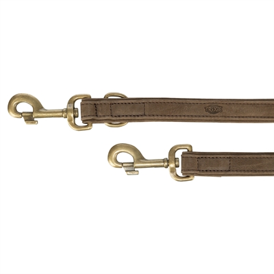 Trixie Hondenriem Pure Leer Bruin M-L 200x2 cm Verstelbaar