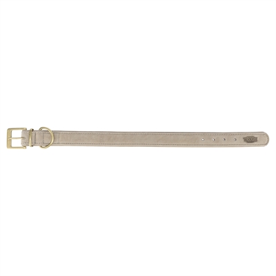 Trixie Halsband Hond Leer Lichtgrijs M 36-43x3 CM