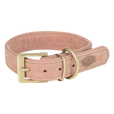 Trixie Halsband Hond Leer Roze M-L 39-46x3,5 CM
