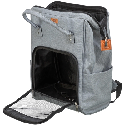 Trixie Hondentas Rugtas Ava Grijs 32x20x44 cm voor honden tot 10 kg