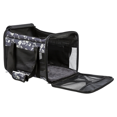 Trixie Hondentas Adrina Met Print Zwart 42x26x27 CM