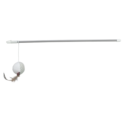 Trixie Kattenhengel met Bal en Veren 46 cm