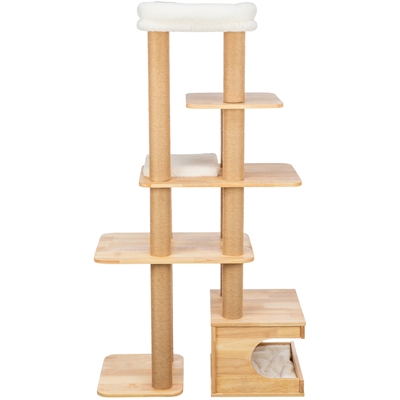 Trixie Krabpaal Thiago Hout Naturel / Wit 86x40x147 CM