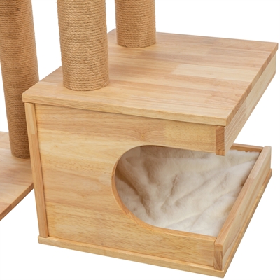Trixie Krabpaal Thiago Hout 86x40x147 cm Naturel/Wit