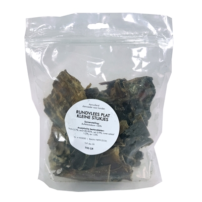 Petsnack Rundvlees Plat Kleine Stukjes 200 GR hondensnacks