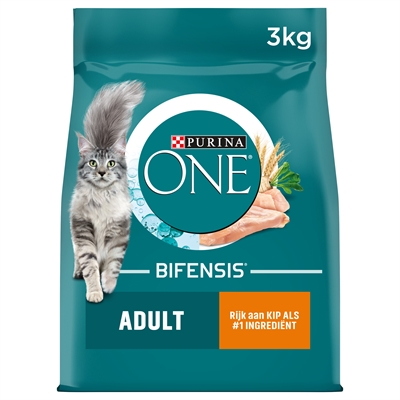 Purina One Adult Kip / Volkoren Granen 3 KG