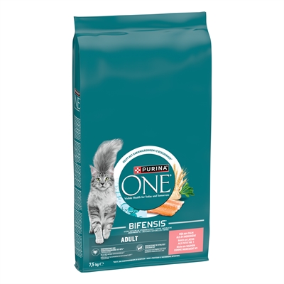 Purina One Adult Kattenvoer Zalm/Volkoren Granen 7,5 KG