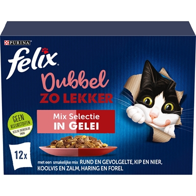 Felix Dubbel Zo Lekker Mix In Gelei 4x12x85 GR