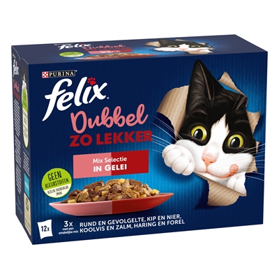 Felix Dubbel Zo Lekker Mix In Gelei 4x12x85 GR