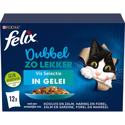 Felix Vis Selectie in Gelei 4x12x85 gr