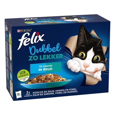 Felix Vis Selectie in Gelei 4x12x85 gr