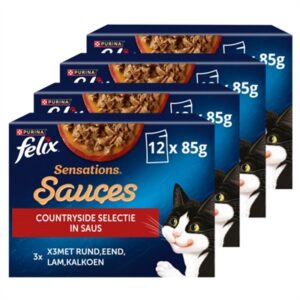 Felix Sensations Countryside Selectie In Saus 4x12x85 GR