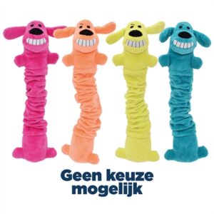 Multipet Loofa Bungee-scrunchee Hondenspeeltje 30,5 CM Assorti