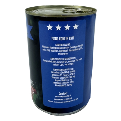 Freds Blik Vers Konijn 12x400 GR Hondenvoer