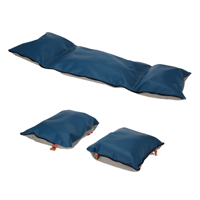 Merkloos Autostoel/Reismand Hondenmand 70x54x33 CM Beige/Blauw/Oranje